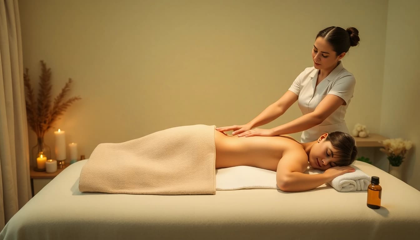 Experience 출장안마 in a tranquil setting with a skilled therapist providing a soothing massage.