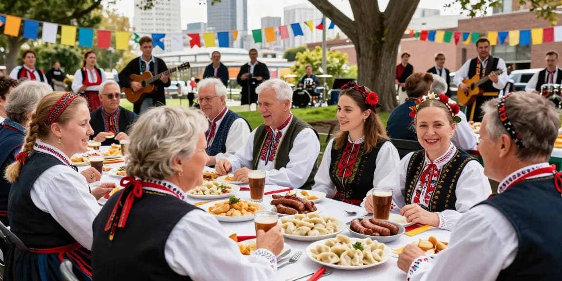 Celebration of Polish culture in San Francisco community at https://www.sfpol.com/ with traditional food and music.