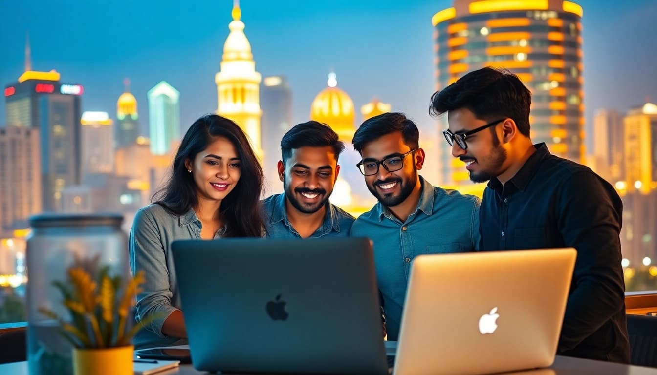 Engaged team of entrepreneurs in Kolkata demonstrating the startup kolkata spirit with technology and innovation.
