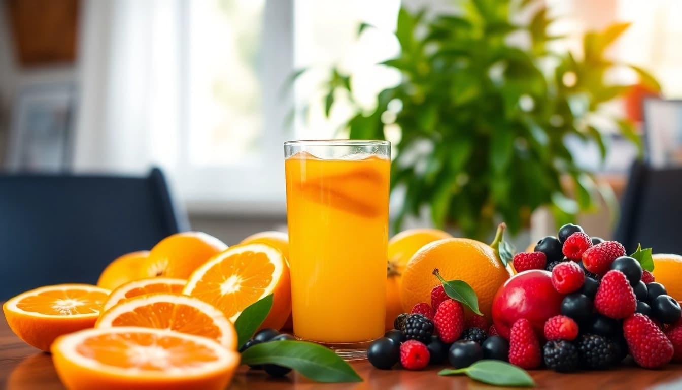 Healthy iver cleanse for weight loss featured in a vibrant detox water setup with fruits.