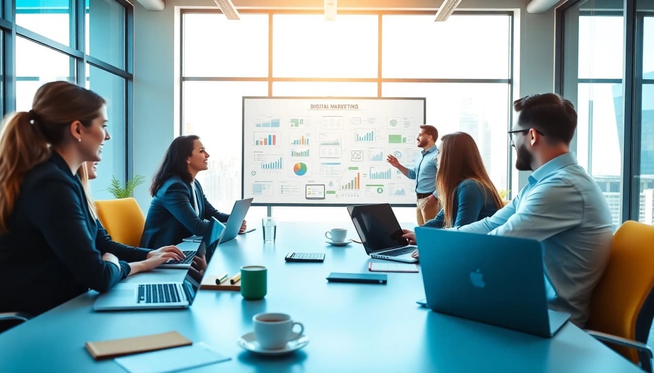 Brainstorming strategies for effective smm panel marketing in a modern office.