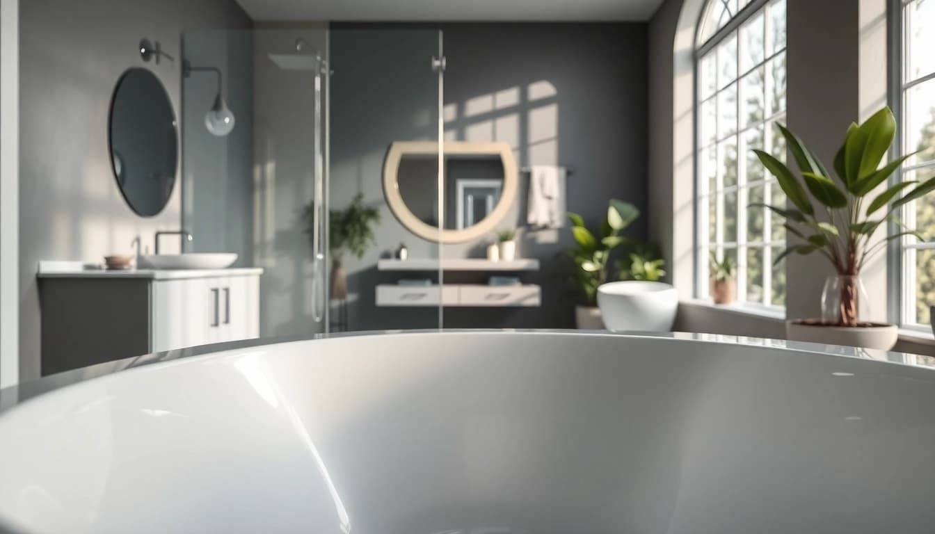 Gestalten Sie die sonni Duschkabine modern und elegant in einem zeitgenössischen Badezimmer.