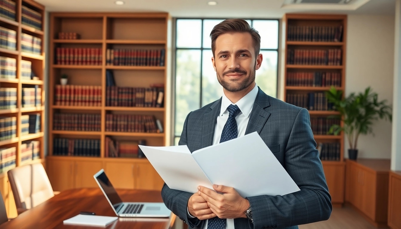 Engaging Birmingham Family Lawyer working diligently in a modern office.