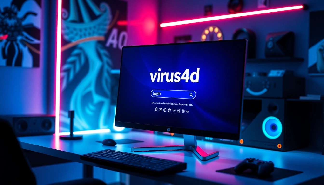 Masuk ke platform dengan antarmuka pengguna virus4d login yang modern dan menarik