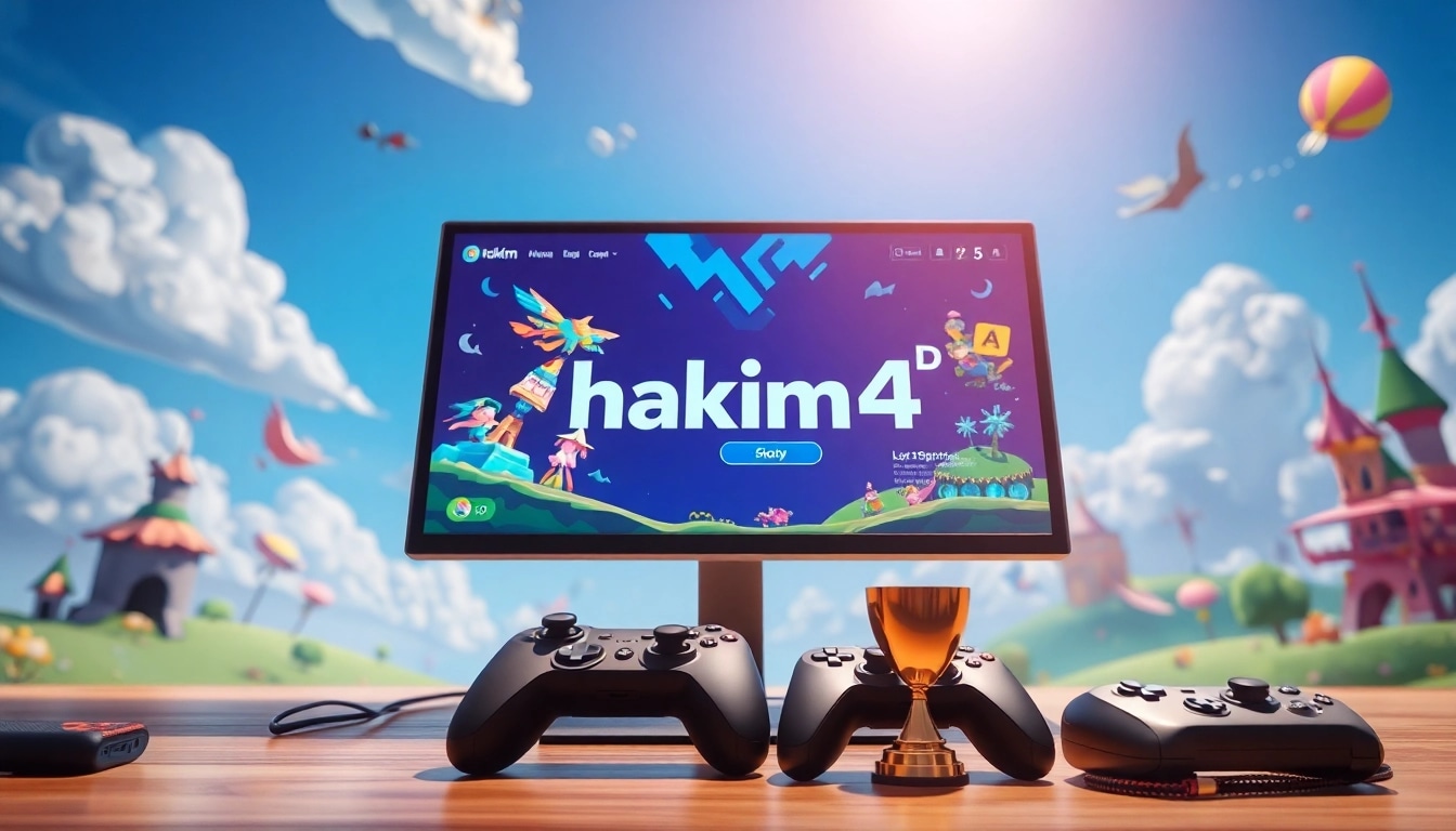 Masuk ke hakim4d login game dengan latar belakang dunia permainan yang meriah dan penuh warna.