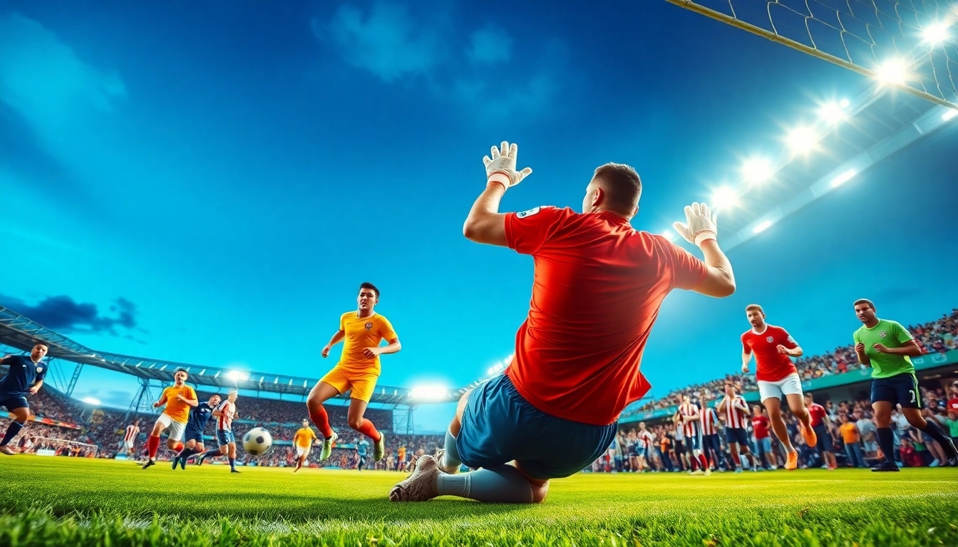 ดูบอลสดgoal ในการแข่งขันฟุตบอลที่เต็มไปด้วยพลังจากผู้รักษาประตูที่ทำการเซฟอย่างสุดยอด