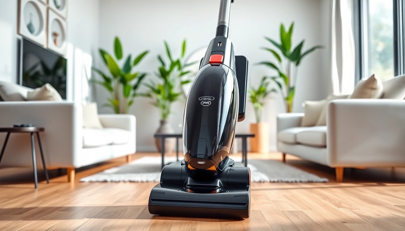 Showcasing the best cordless vacuum in a stylish home setting, emphasizing its sleek design and functionality.