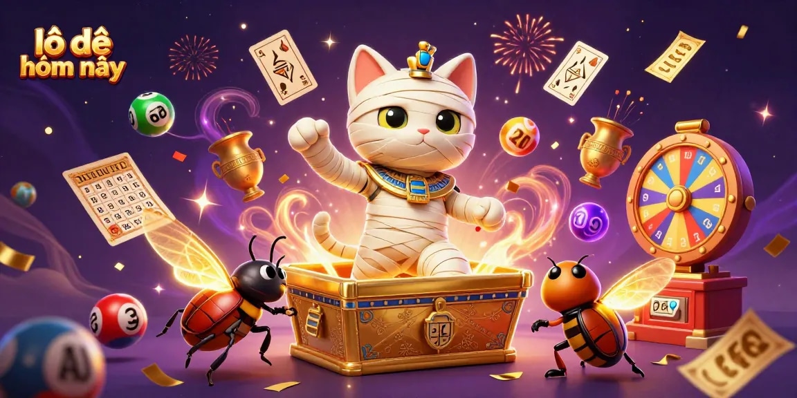 Experience fun with lô đề hôm nay as a mummy cat and its companion entertain numbers and prizes!