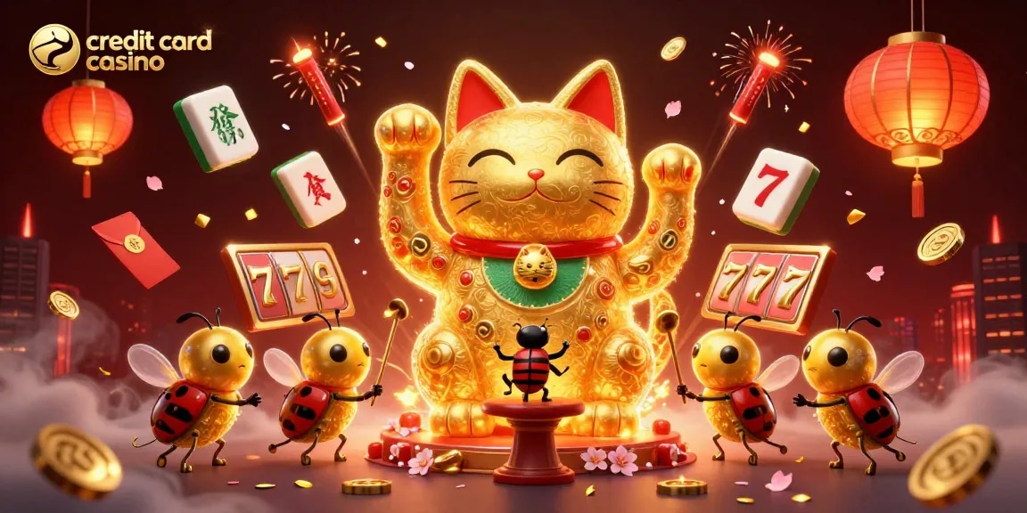 Experience the excitement at a credit card casino with vibrant visuals and dynamic gaming elements.