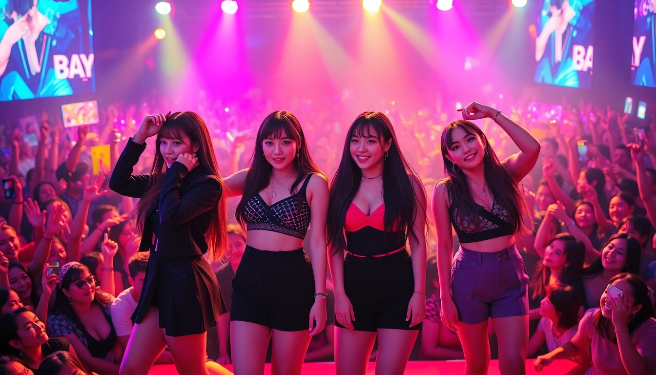 Blackpink news featuring the group performing passionately on stage amidst a vibrant crowd.