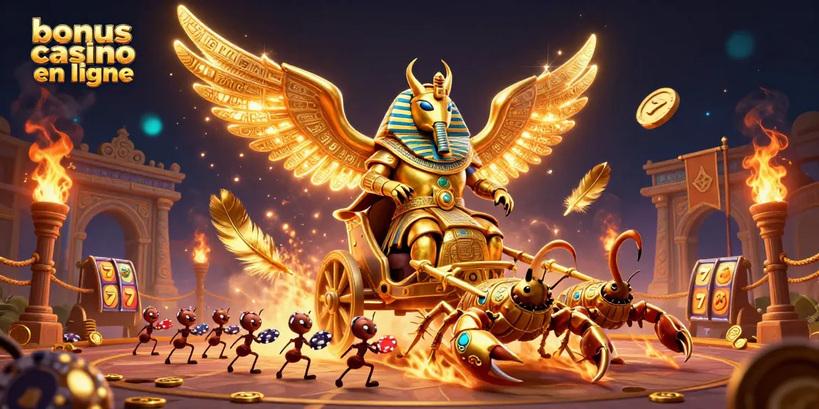 Gagnez avec le bonus casino en ligne grâce à une illustration dynamique de casinos.