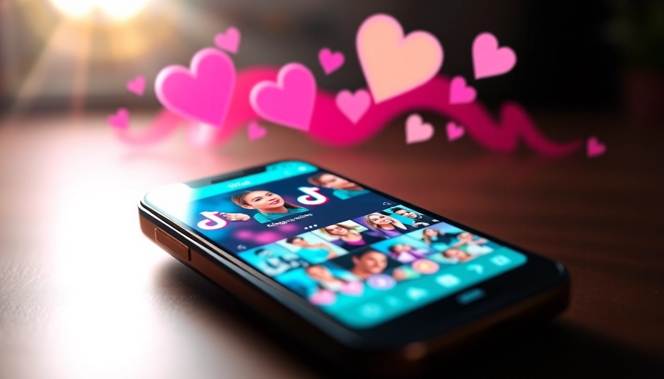 tiktok いいね 買う、スマートフォンの画面に広がる楽しいTikTokフィード。ダイナミックな演出が人々の興味を引きます。