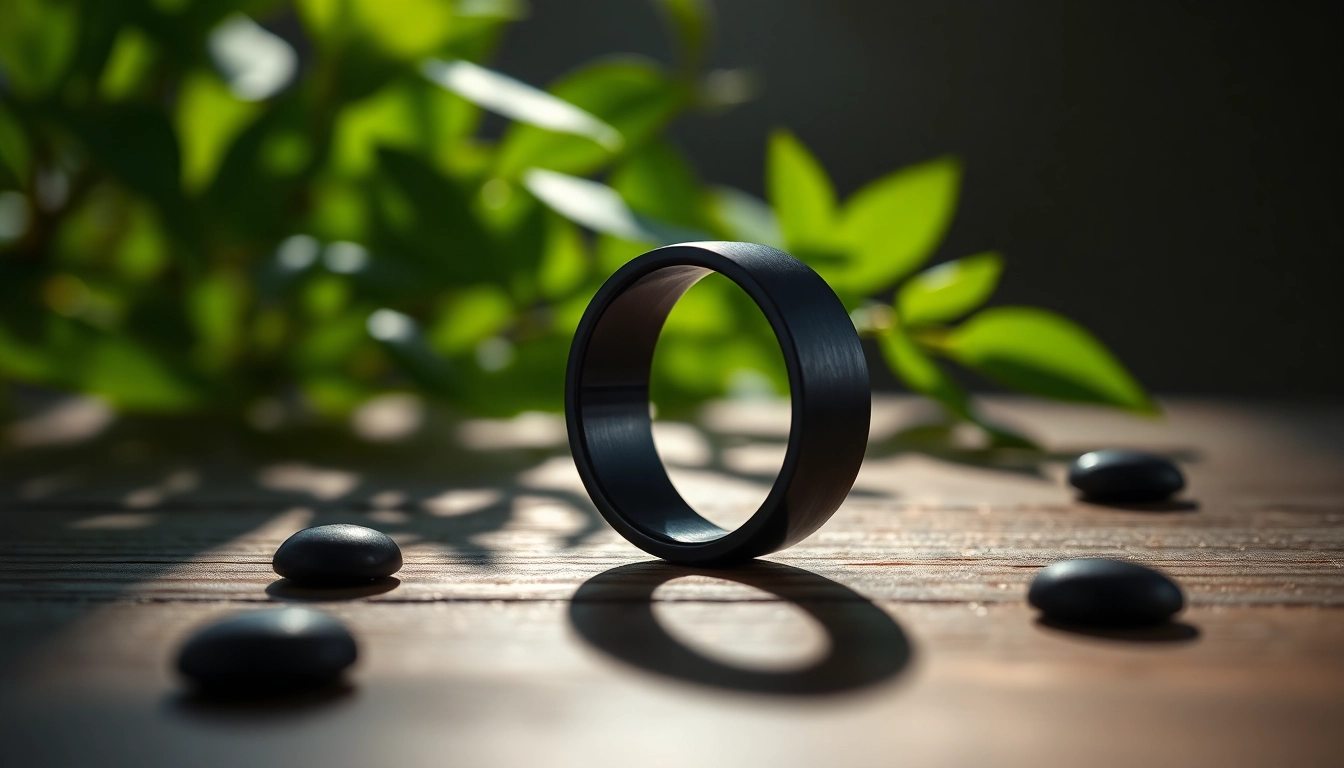Showcase intricately designed Black Zirconium Rings featuring a polished finish and elegant details.