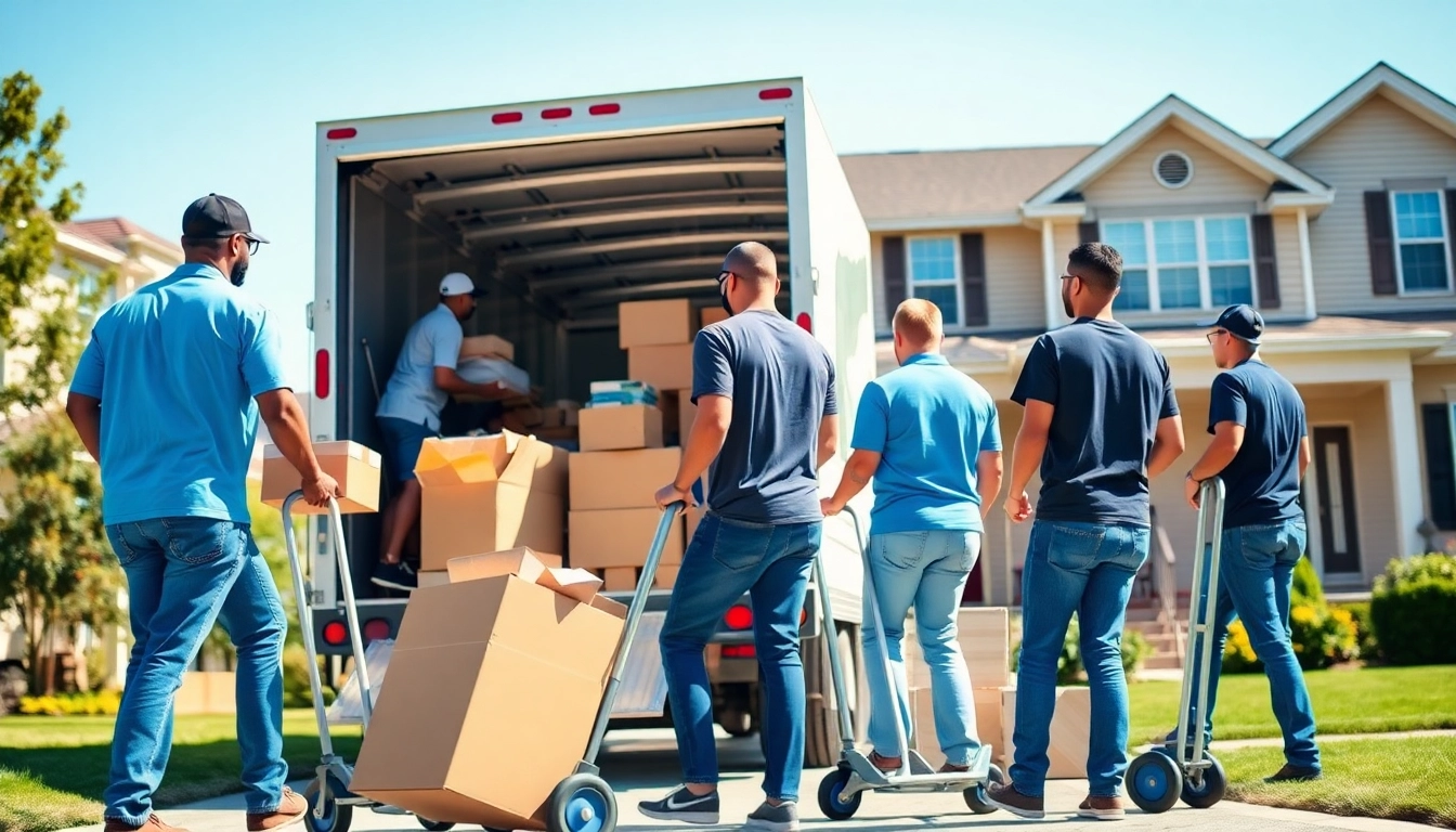 Moving companies edmonton team efficiently relocating household items in a suburban setting.
