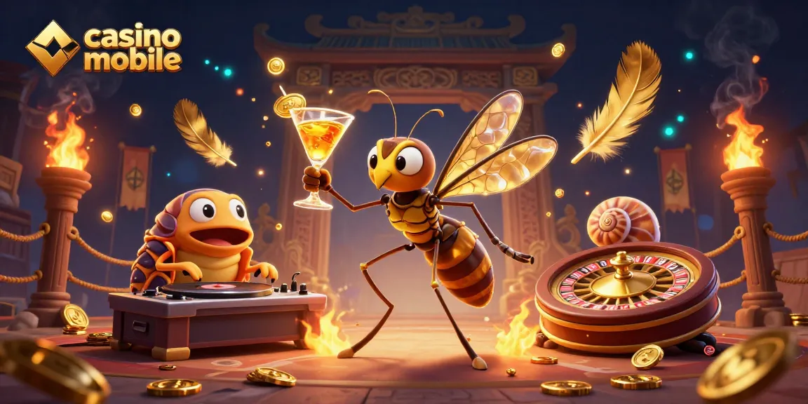 Casino mobile : Profitez d'une atmosphère de jeu dynamique avec des personnages animés.