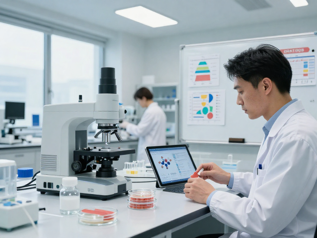 BPC 157 TB 500 Blend formulations analyzed in a modern lab environment.