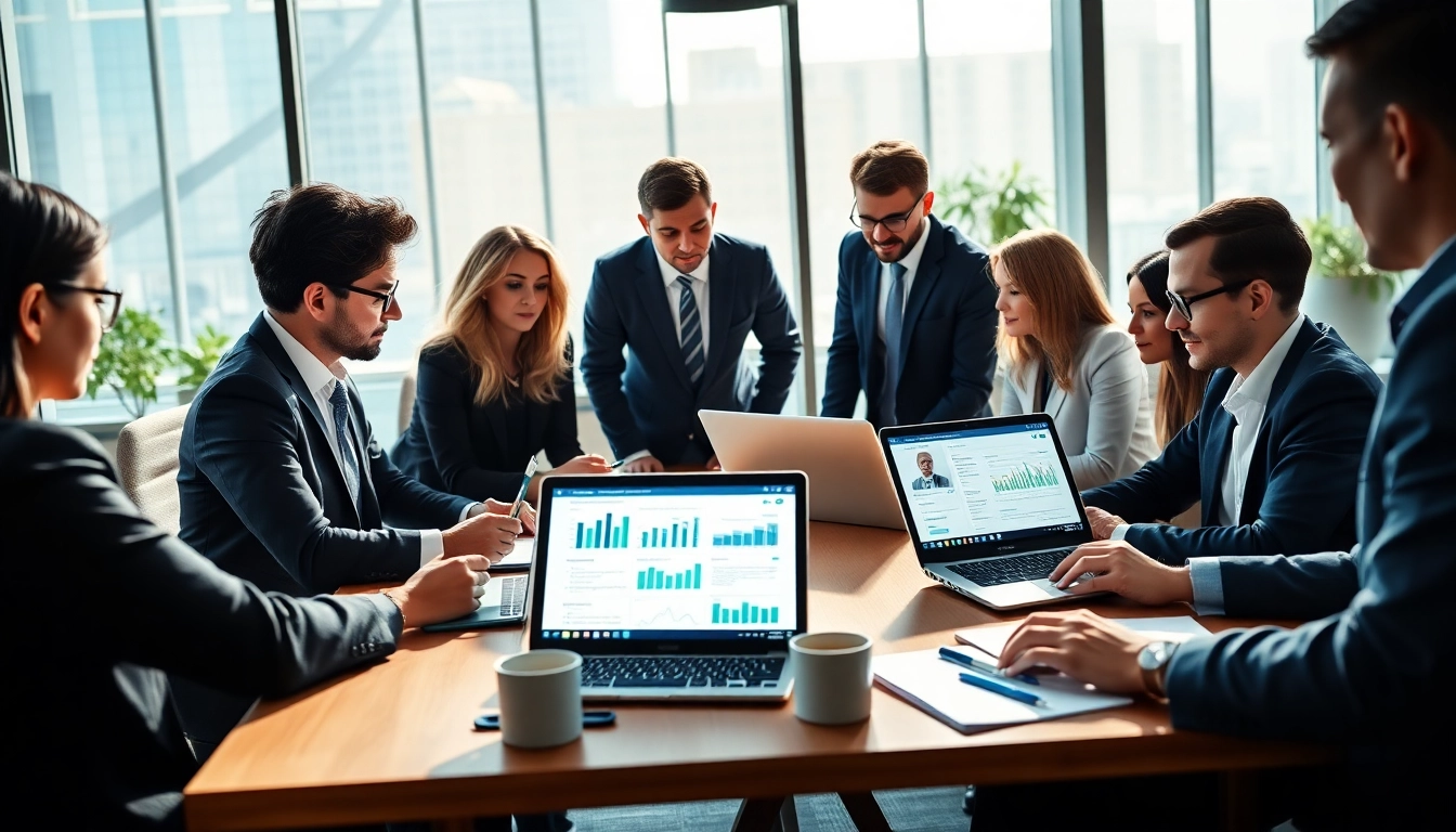Collaborative environment showcasing the best sales navigator scraping tool in action among business professionals.