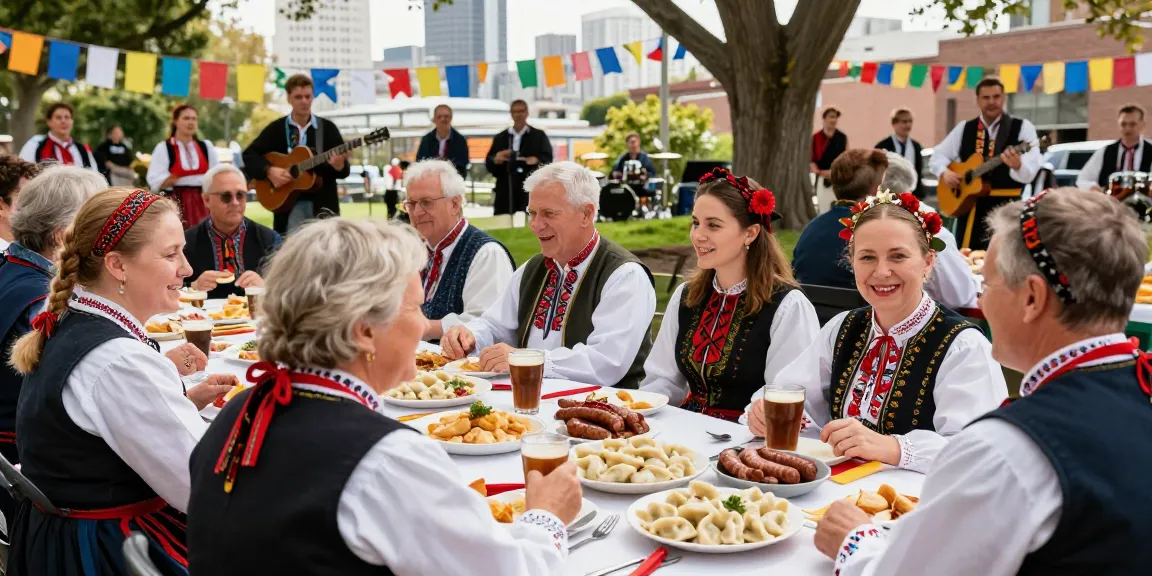 Celebration of Polish culture in San Francisco community at https://www.sfpol.com/ with traditional food and music.