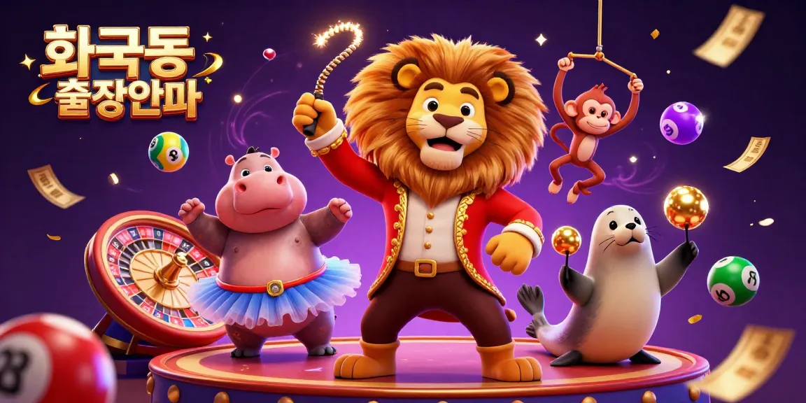 Experience 화곡동출장안마 with an enticing casino scene featuring colorful characters and thrilling lottery elements.