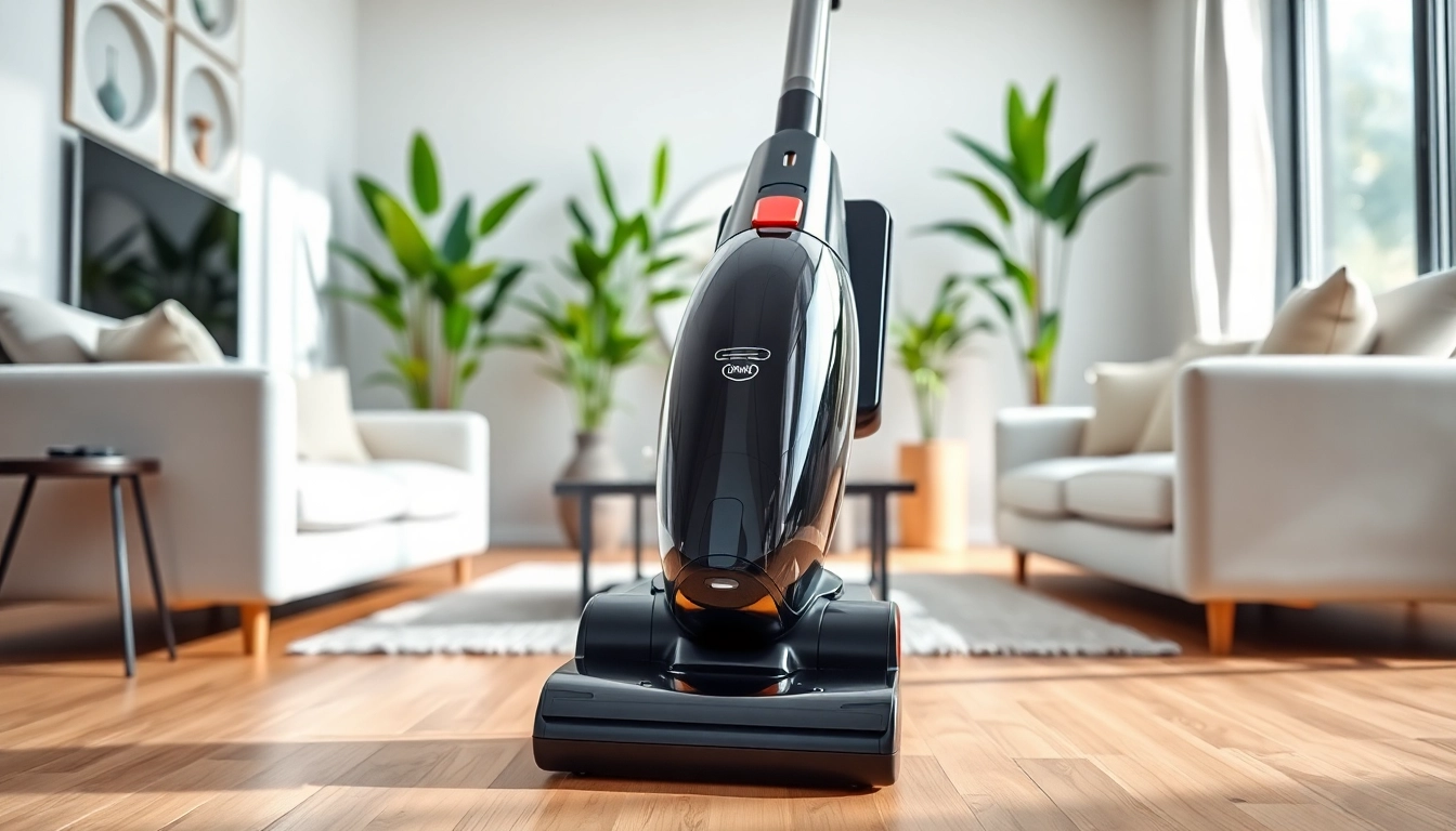 Showcasing the best cordless vacuum in a stylish home setting, emphasizing its sleek design and functionality.
