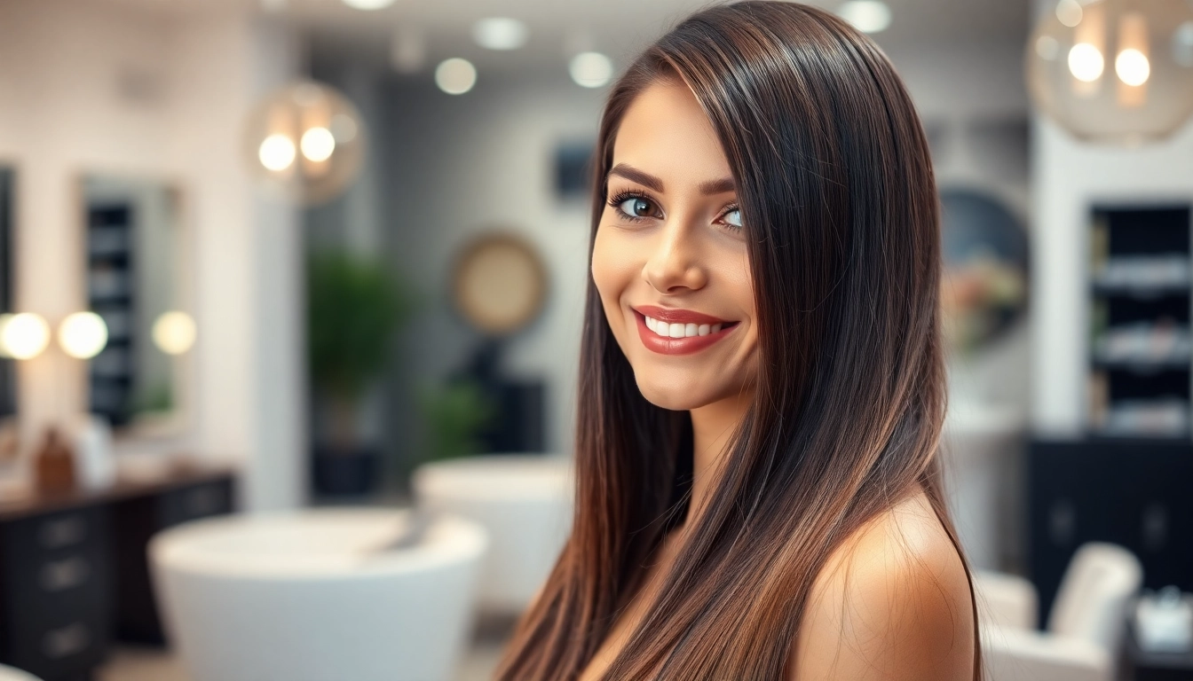 Model showcasing invisi edge clip in hair extensions, highlighting their natural blend and seamless finish.