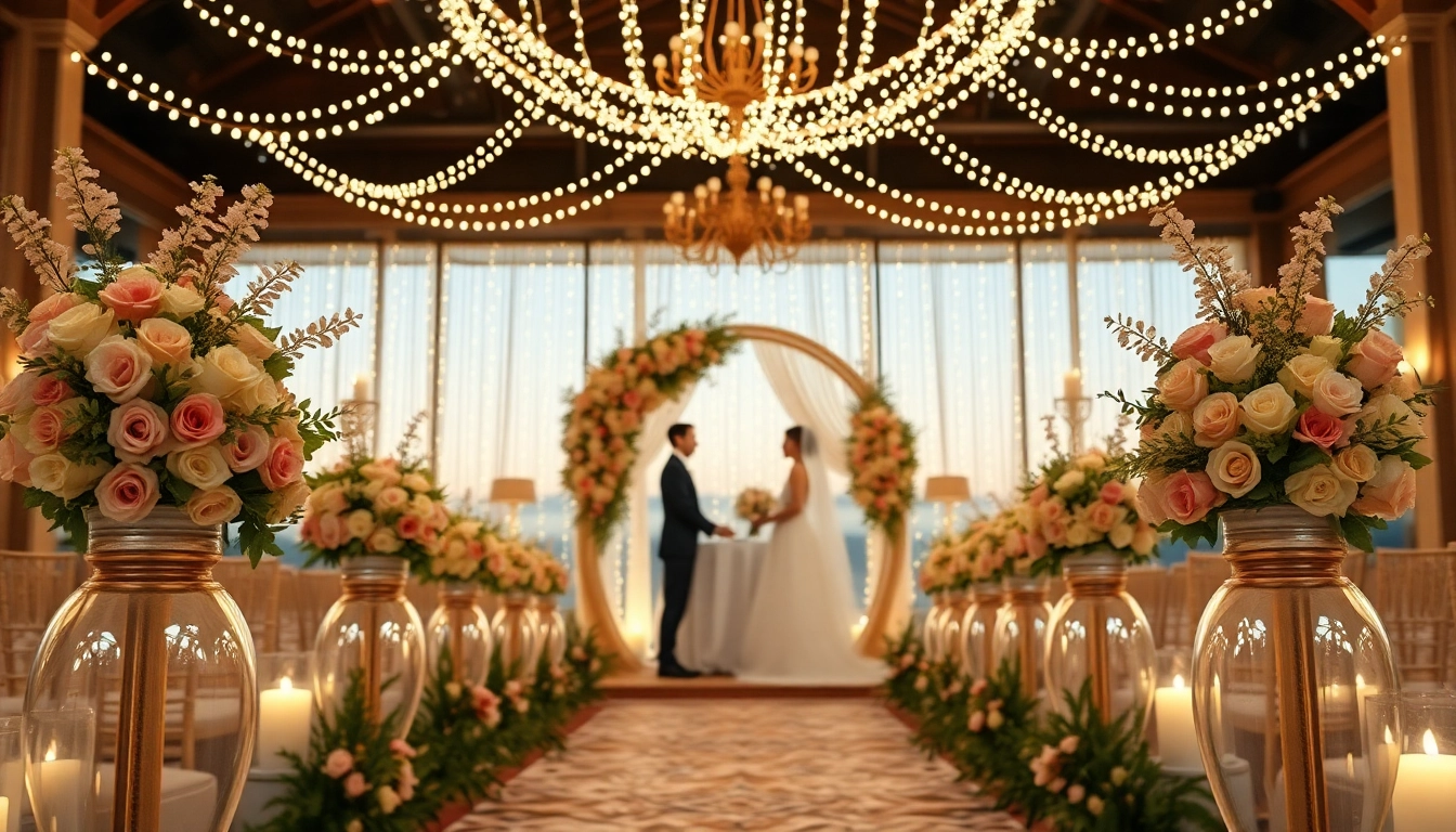 Stunning setup at a Jacksonville Wedding Venue featuring beautiful floral arrangements.