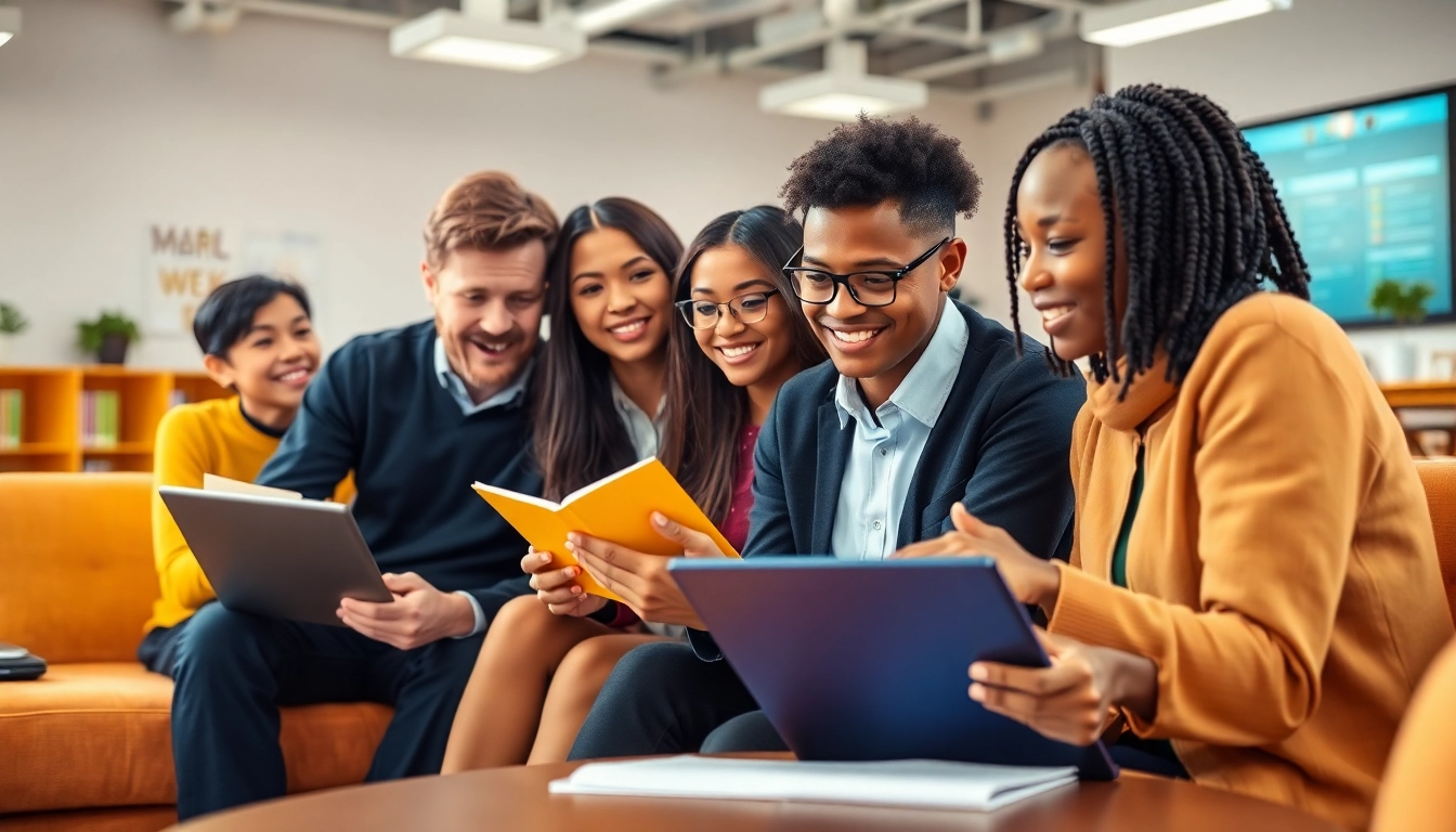Enhance Education engagement through collaborative learning activities in a vibrant classroom.