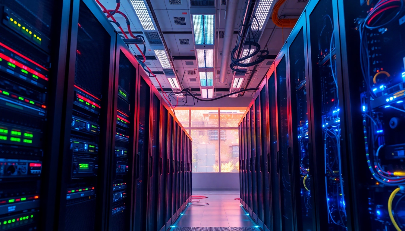 Optimize your network infrastructure with advanced server technology and colorful cables.