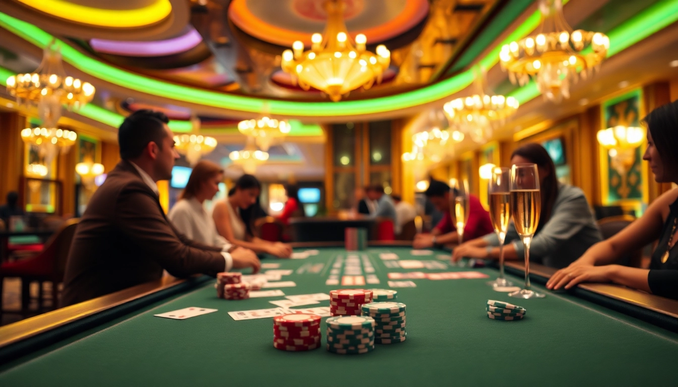Experience the thrill of 8win malaysia casino with vibrant gaming tables and lively atmosphere.