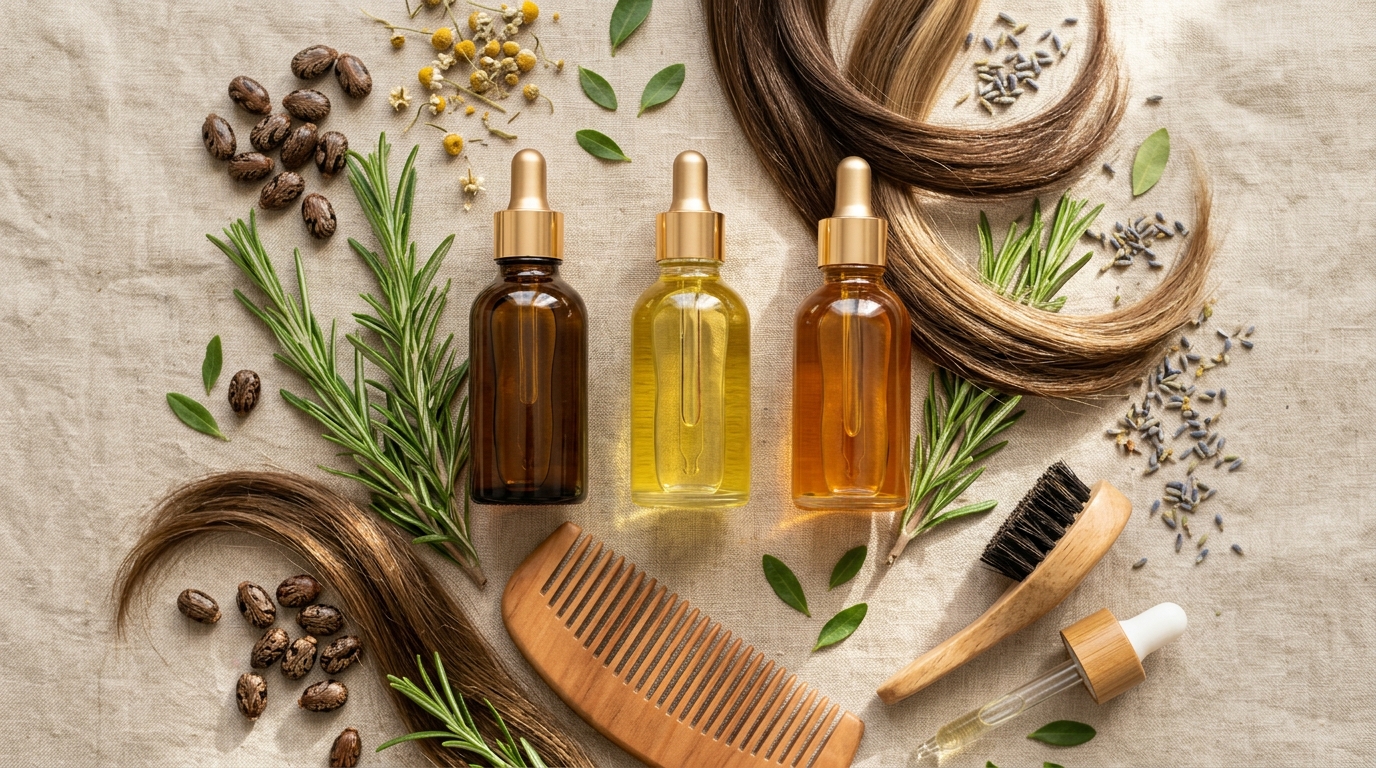 Rosemary oil : secret naturel pour cheveux épais