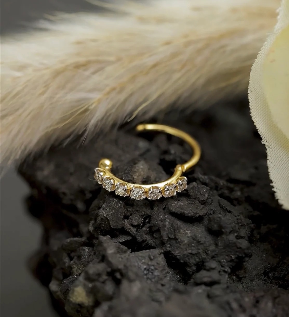Stunning Diamond Helix Earrings at London Diamond Online