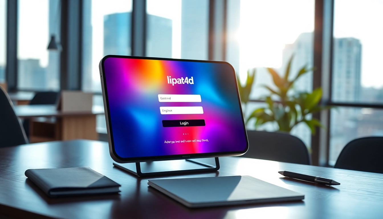 Masukkan kredensial pada lipat4d login halaman dengan ilustrasi menarik.