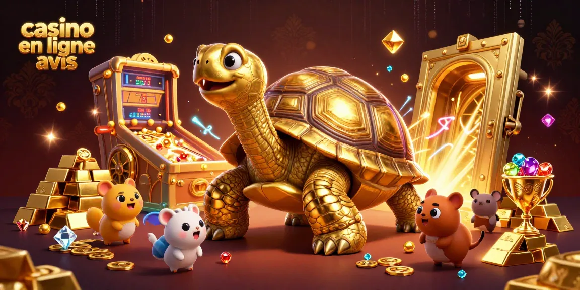 Découvrez les avis sur les casinos en ligne avec une tortue dorée et des trésors scintillants.
