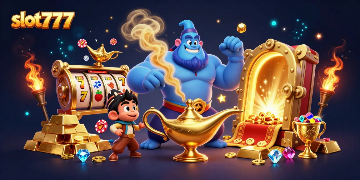 Menangkan slot777 dengan genie kuat dan simbol keberuntungan di dunia slot yang kaya.