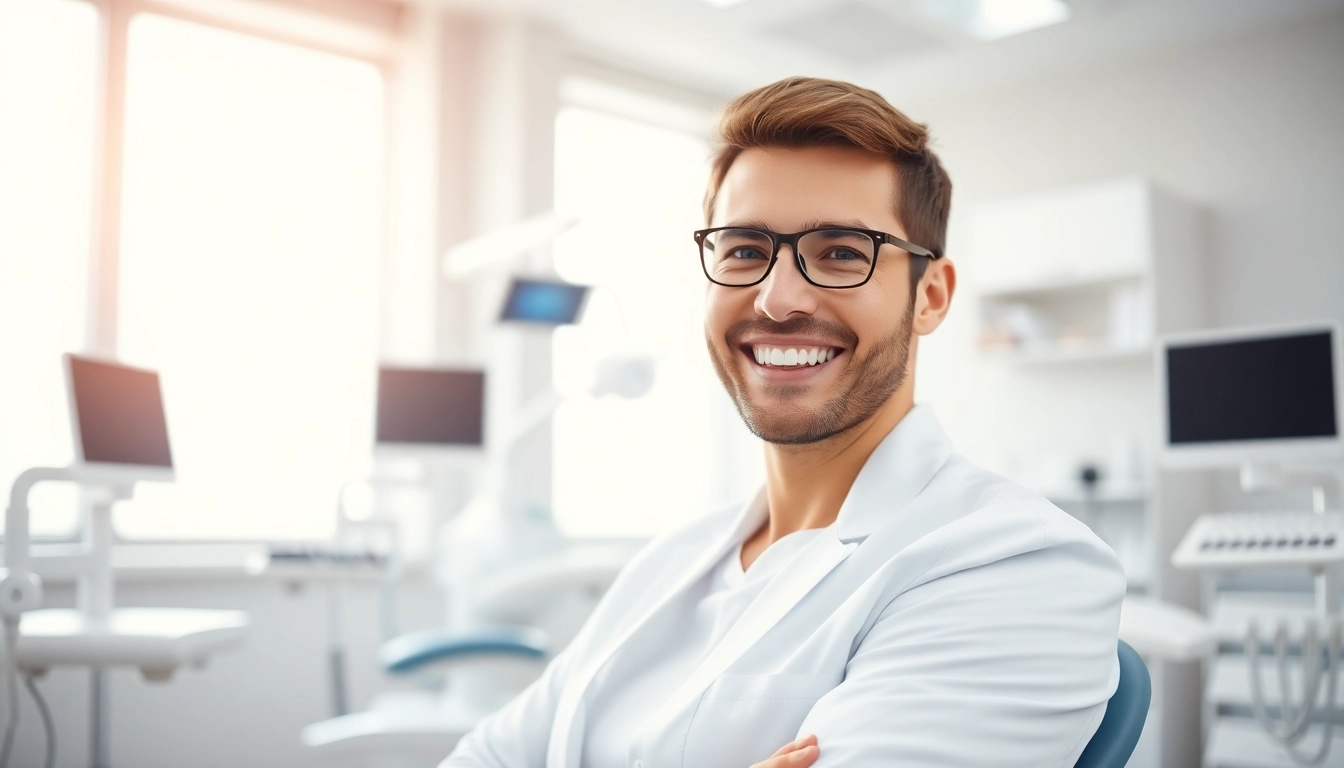 Dentist in New Lenox IL ensuring patient comfort in a modern clinic.