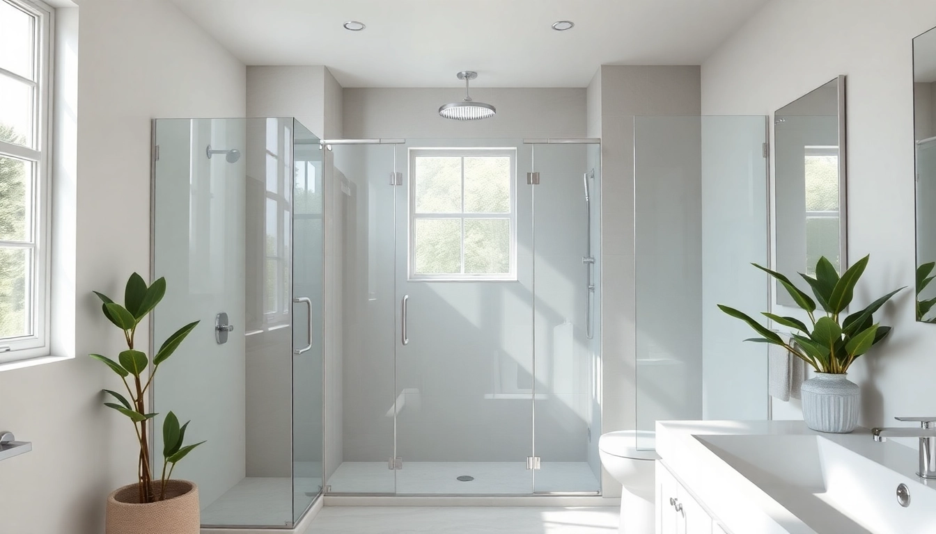 Showcase of modern shower doors uk in a stylish bathroom highlighting clarity and elegance.