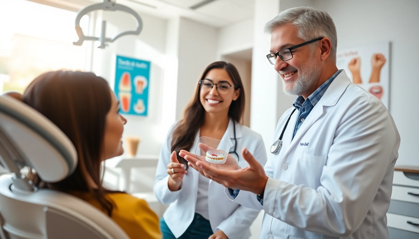 Consultation with an expert orthodontist near me in a bright, modern clinic setting.