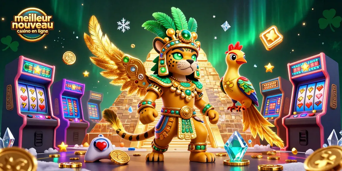 Jouez sur le meilleur nouveau casino en ligne avec des machines à sous scintillantes, un prêtre jaguar et un oiseau quetzal.