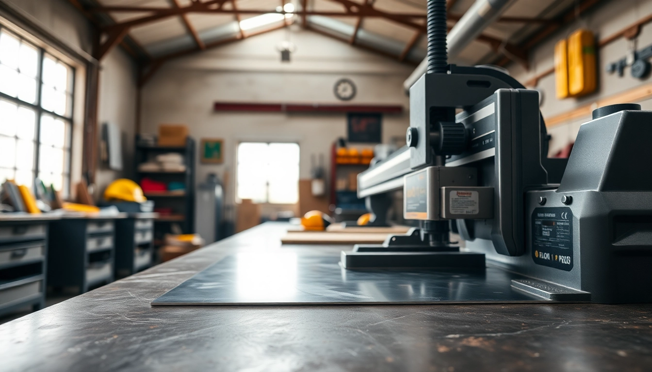 Enhance precision with high-quality cutting equipment displayed in a bright workshop setting.