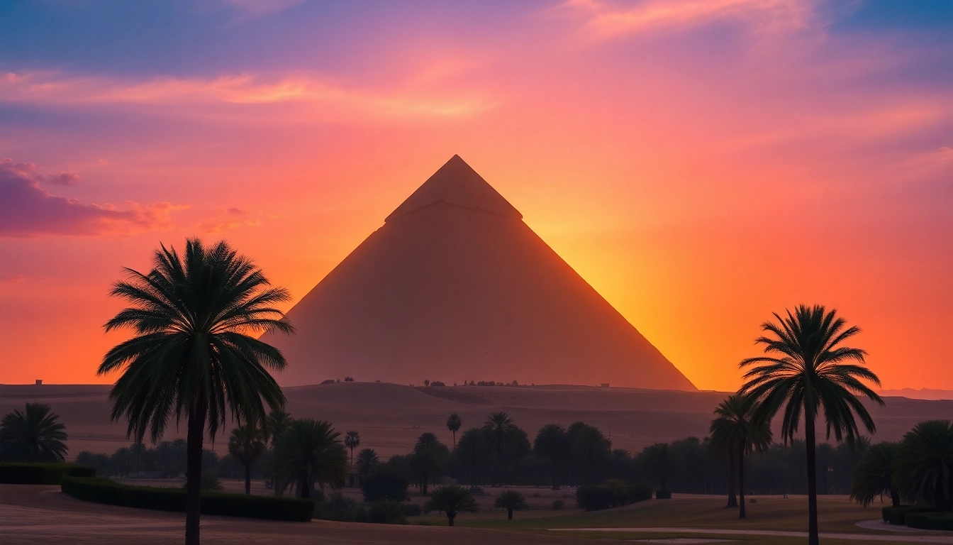 Illuminated Great Pyramid of Giza showcasing ancient architecture and mystery, linked to piraminds.