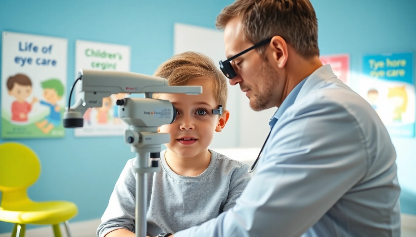 Our Children's Vision highlights a pediatric optometrist caring for a child during an eye exam.