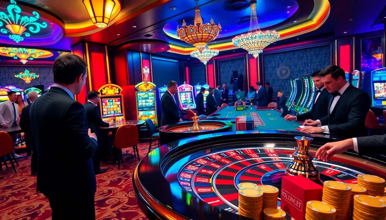 Découvrez l'excitation du meilleur casino en ligne avec des tables vibrantes et des jeux palpitants dans un cadre luxueux.