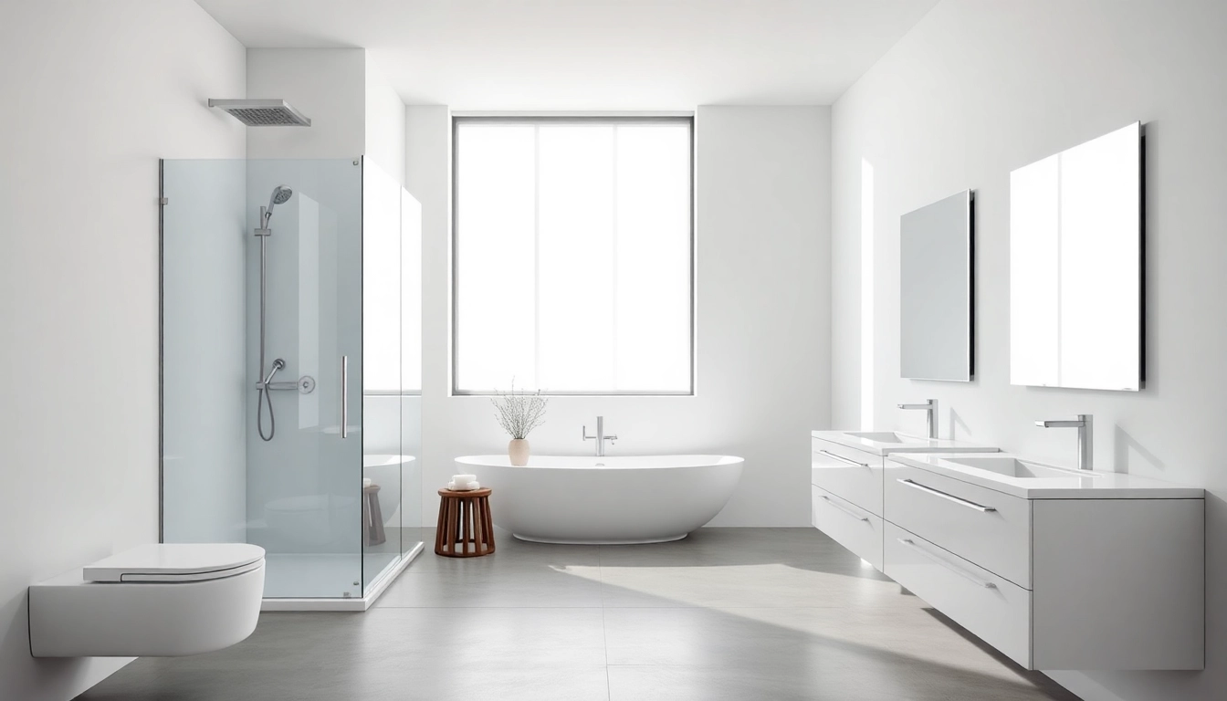 Sonni sanitär GmbH bietet hochwertige Badprodukte in einem eleganten Badezimmerdesign.