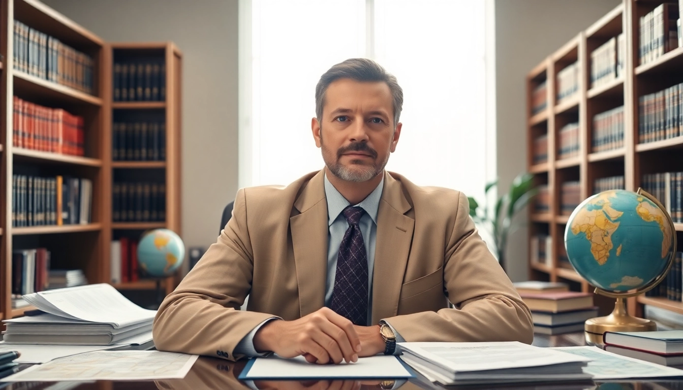 New Hampshire Immigration Attorney consulting with clients in a professional setting.