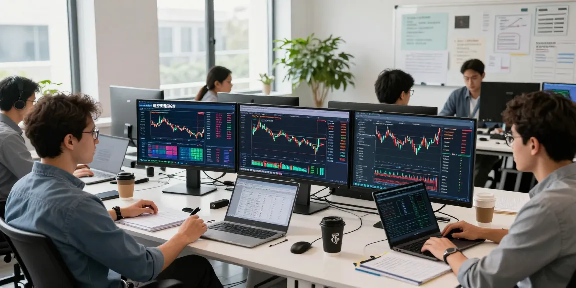 实时汇率分析与美玉米期货行情API的开发者在现代金融科技工作空间中深思熟虑。