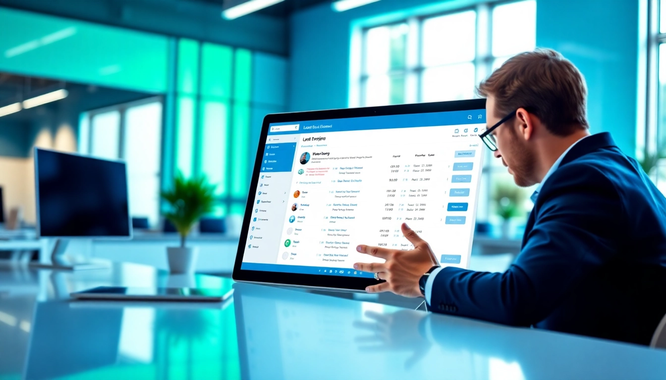 Using linkedin sales navigator scraper to extract leads in a professional workspace.