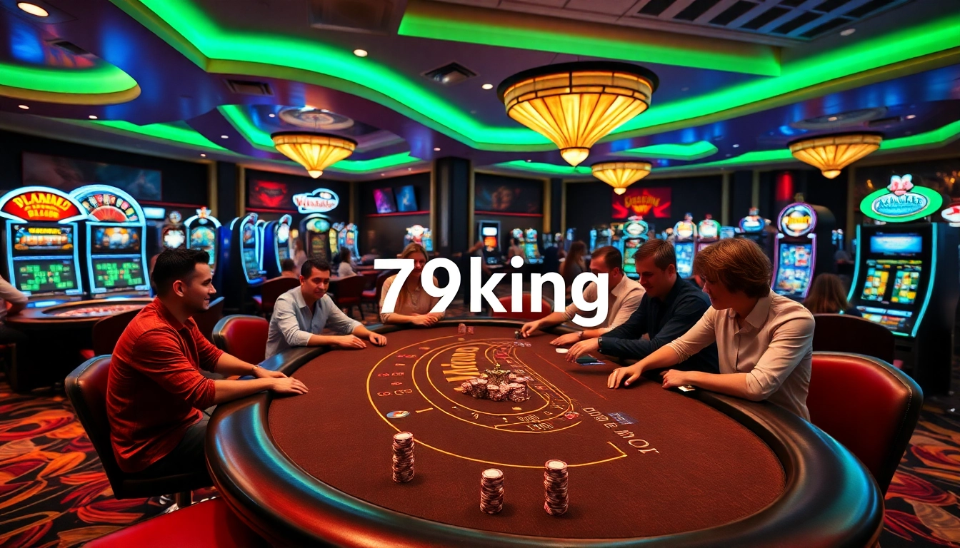 79king offers an exhilarating blackjack game experience with players wagering strategically at the table.
