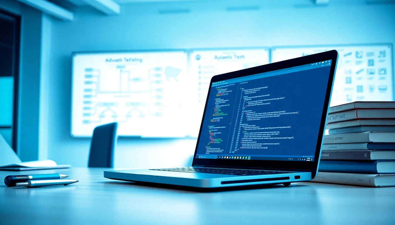 Enhance test automation efficiency with DoesQA in a professional office environment.