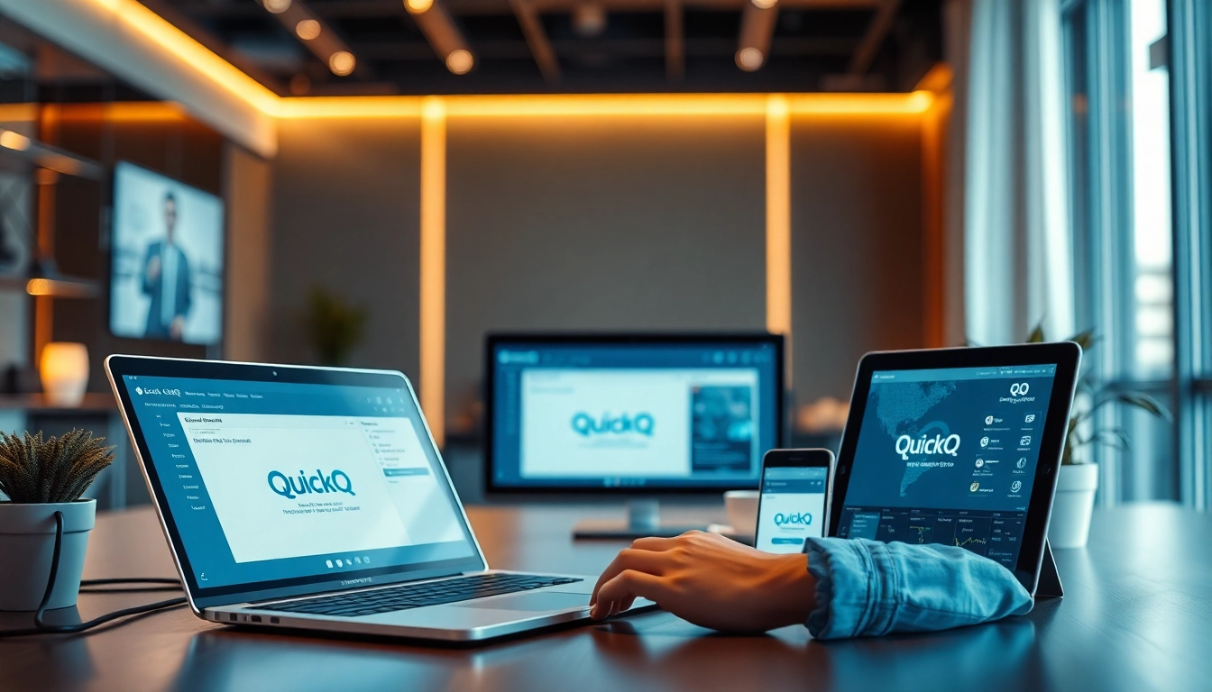 在现代工作空间中，使用 QuickQ下载在多设备之间实现无缝连接。