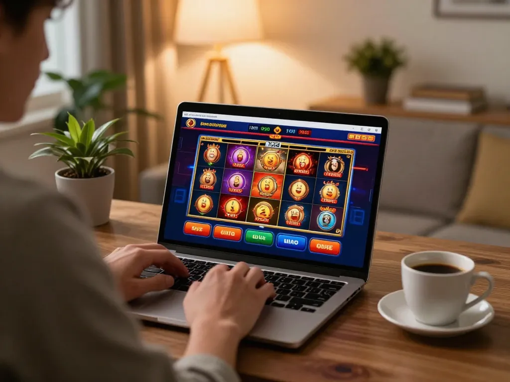 Player enjoying a slot game on rik vip, reflecting an engaging online gambling experience.